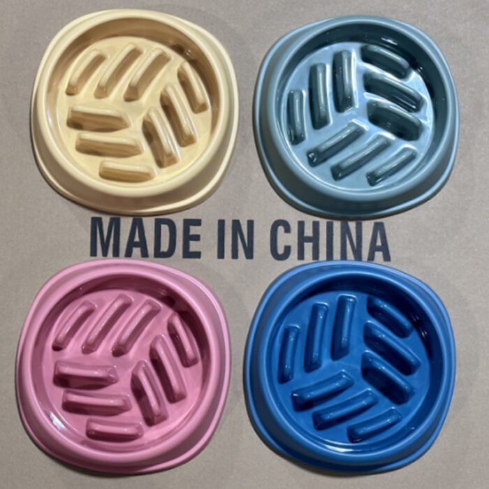 毛线球慢食碗 21*21*4.5cm（TZSJ-2301）