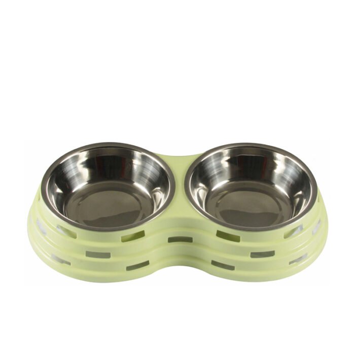 中号镂空双碗 +2pc不锈钢碗（TZMZ-3102-1）