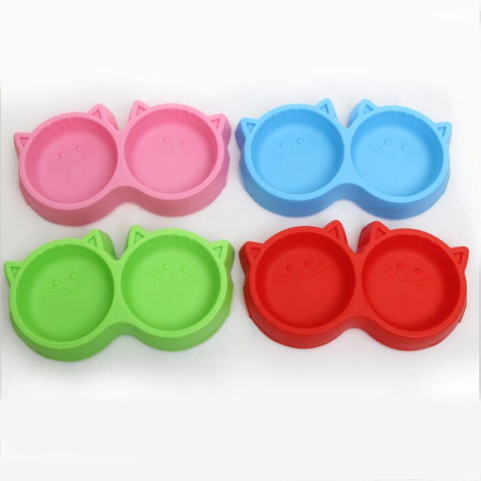 猫脸双碗 27.5*14.5*3.8（TZTT-523）