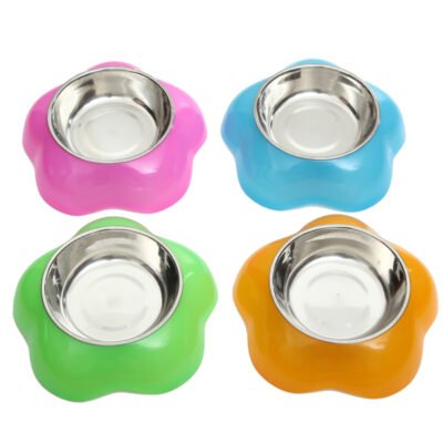 小号透明 花瓣不锈钢碗 16.5*16.5*4.2（TZTT-532 带不锈钢透明碗）