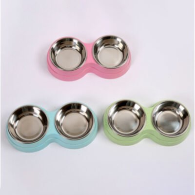 不锈钢双碗 25*13.5*5（TZTT-570 带不锈钢碗）