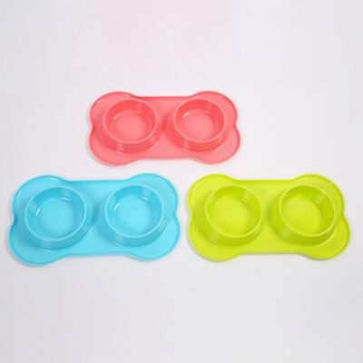 骨头型防漏双碗 40*23.5*4（TZTT-573）