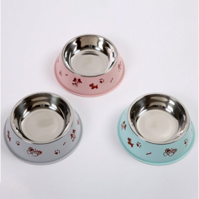 中号印花 不锈钢单碗 18.5*5.5（TZTT-578 带不锈钢碗）