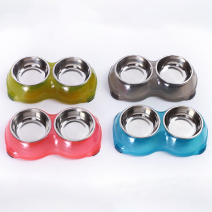 大号透明不锈钢双碗 33*18.5*6（TZTT-5829 带不锈钢透明碗）