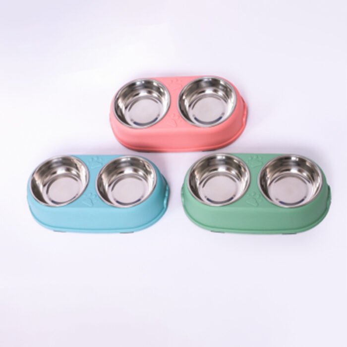 大号不锈钢双碗 32.6*18*6.5（TZTT-5851 带不锈钢双碗）