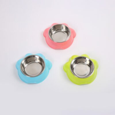 小号不锈钢脚印碗 16*15*4.6（TZTT-5901 带不锈钢碗）