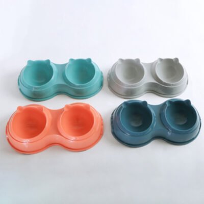 5912 15°倾斜 猫脸双碗 30.5*16.5*7.5(TZTT-5912)