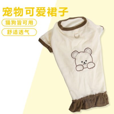 春夏宠物新款服装亲肤易清洗耐脏牢固耐穿宠物服装