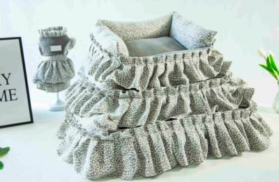 BB W-23BBDW-100_img-01 公主蓬蓬花边灯芯绒可拆洗3件套-灰色