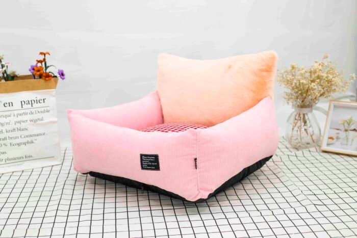 高档纯棉灯芯绒加獭兔高靠背可拆洗沙发窝