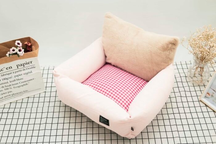 高档纯棉灯芯绒加獭兔高靠背可拆洗沙发窝