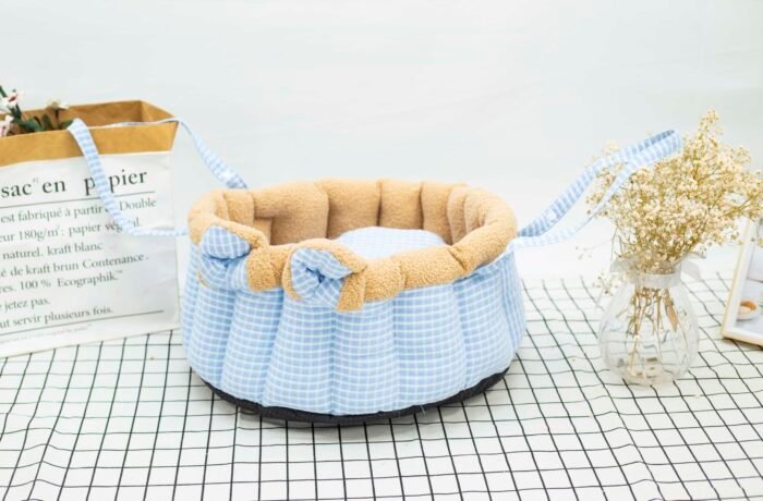 泰迪绒外出背包两用窝