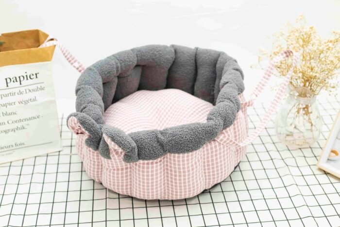 泰迪绒外出背包两用窝