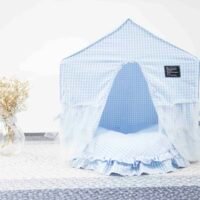 纯棉格子花边房子