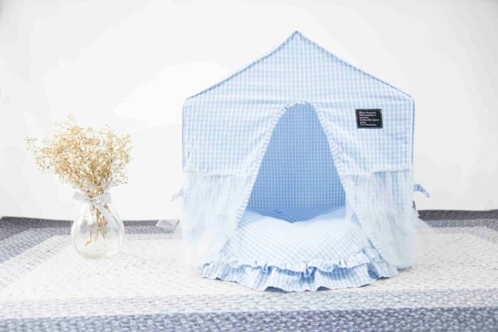 纯棉格子花边房子