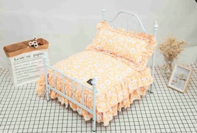 BB W-23BBDW-165_img-01 温馨黄色小雏菊可以拆洗欧式铁艺床6件套