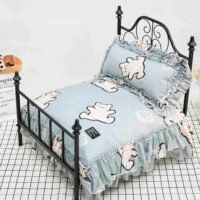 调皮小熊可拆洗欧式铁艺床6件套(花边款)