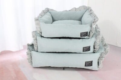 BB W-23BBDW-196_img-01 条纹荷节边三件套绿色