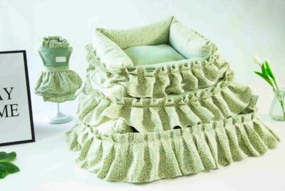 BB W-23BBDW-98_img-06 公主蓬蓬花边灯芯绒可拆洗3件套-绿色