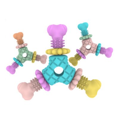 宠物玩具 多肉三角骨头3花（DYBG-BG5053）