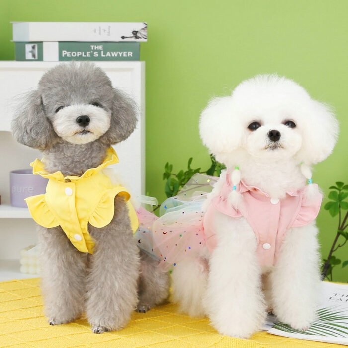 宠物服装泡泡彩纱裙易清洗亲肤透气宠物衣服宠物用品