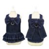春夏宠物衣服大领结牛仔可挂牵引绳宠物狗服装宠物用品