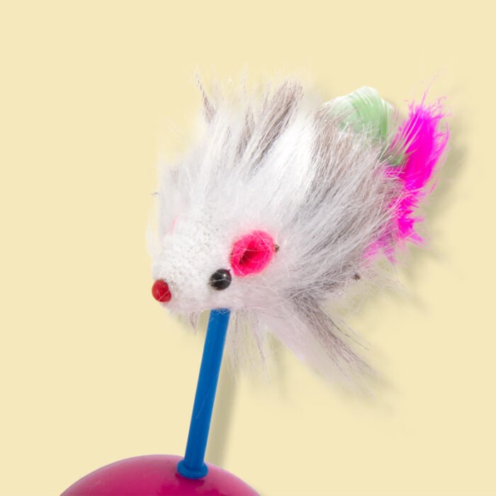 猫猫玩具老鼠型不倒翁牢固易清洗逗猫棒宠物逗猫玩具