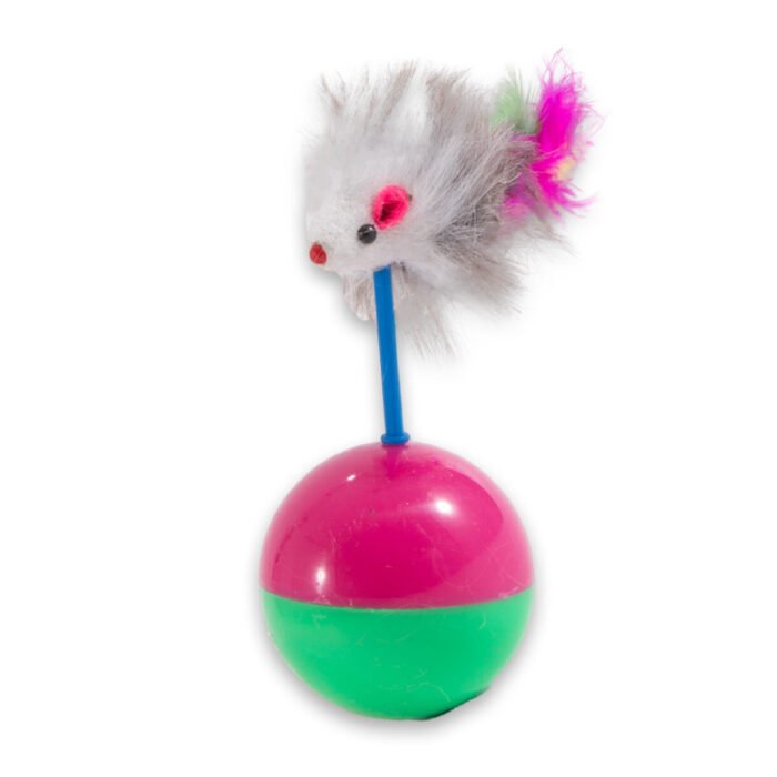 猫猫玩具老鼠型不倒翁牢固易清洗逗猫棒宠物逗猫玩具