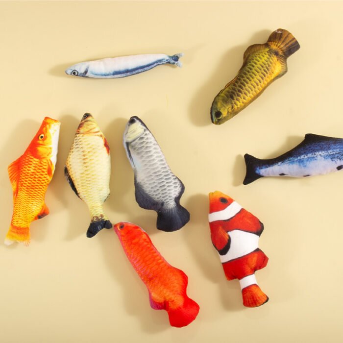 宠物猫猫玩具鱼造型设计牢固耐用磨牙宠物用品