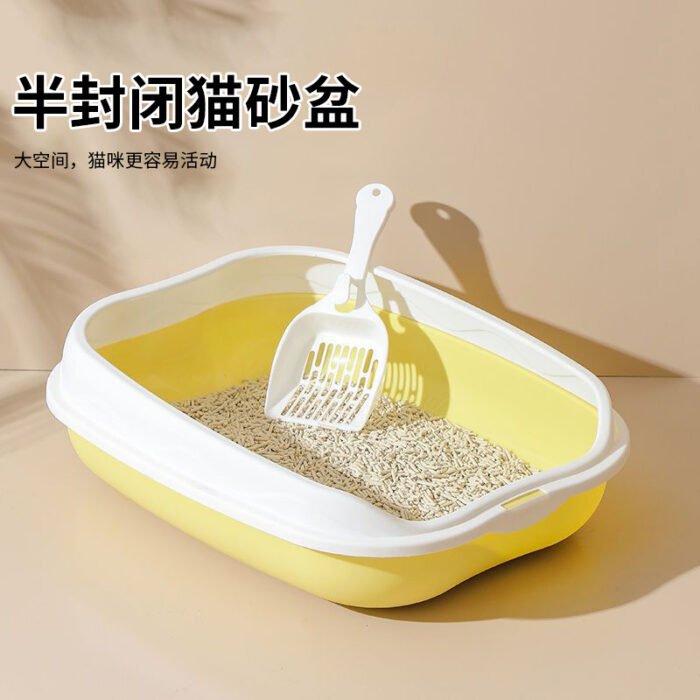 猫咪猫砂盆猫咪猫厕所简约风猫砂盆