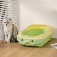 半封闭猫砂盆猫厕所猫咪防漏卡通大容量各体型适用猫砂盆