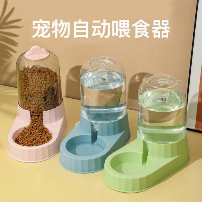 猫咪组合喂食器猫咪喂食喂水器