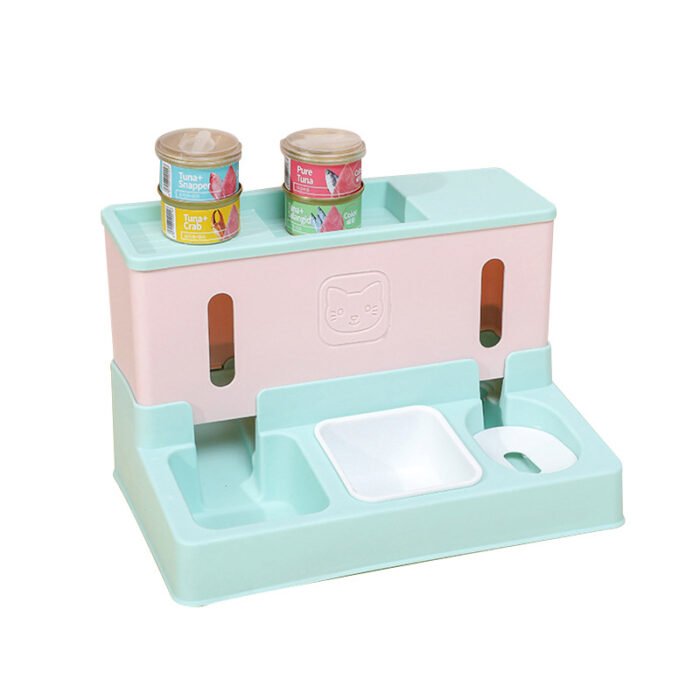 宠物喂食器宠物续水碗宠物猫咪喂食器喝水喂食两用多猫使用喂食器