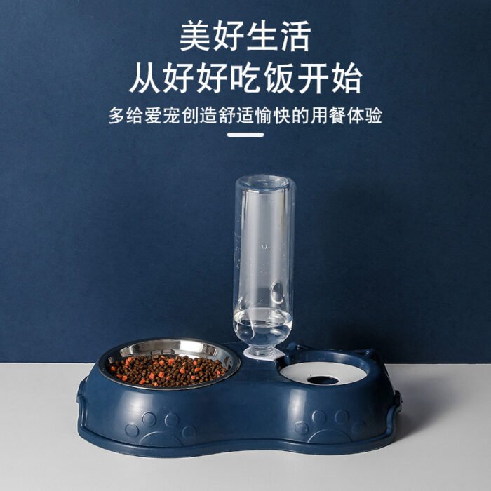宠物自动续水喂食器猫咪喂食器多功能猫咪喝水喂食器防打翻食碗