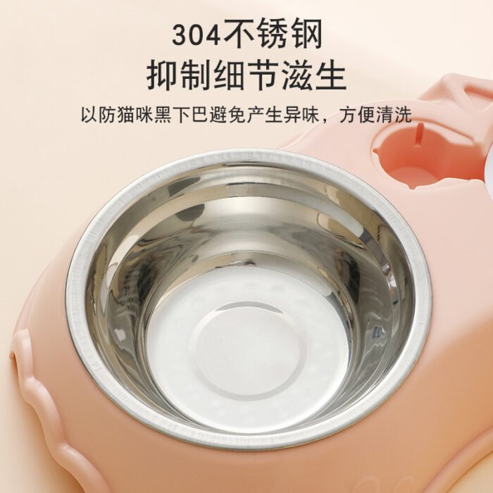 宠物自动续水喂食器猫咪喂食器多功能猫咪喝水喂食器防打翻食碗
