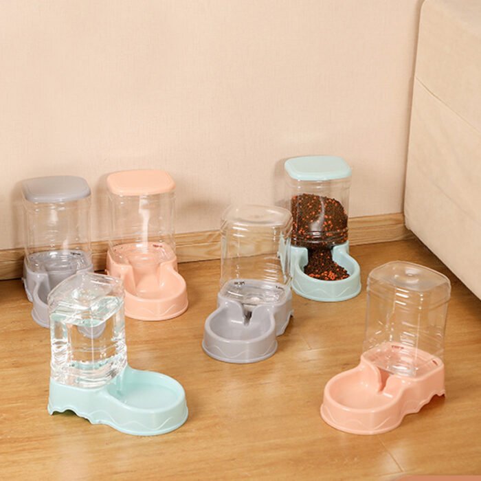 宠物喂食器 猫咪自动喂食器 自动喂水器猫狗大容量宠物食盆猫盆