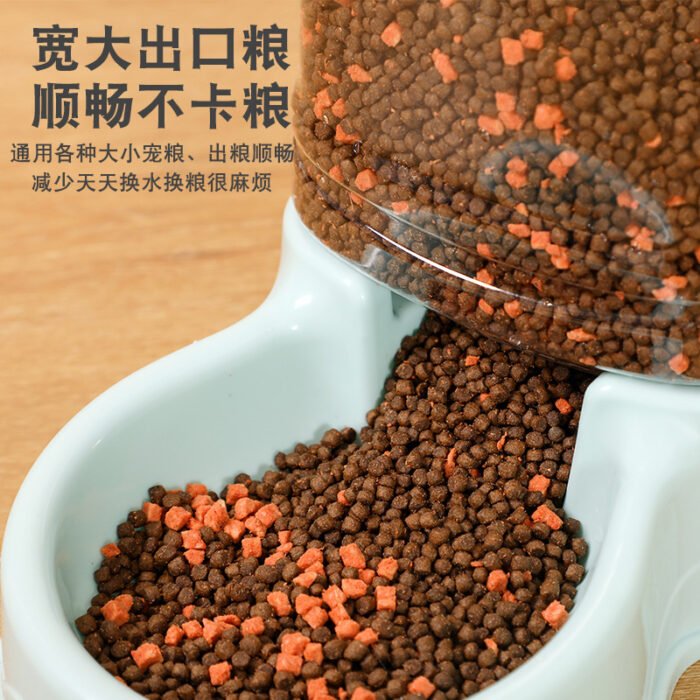 宠物喂食器 猫咪自动喂食器 自动喂水器猫狗大容量宠物食盆猫盆