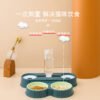 青蛙款双饮水喂食猫咪喂食器喂食碗喂食喂水一体式喂食器