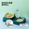 新款宠物草莓猫碗 自动饮水猫咪塑料宠物碗防打翻食盆 宠物碗狗碗
