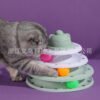 四层猫咪游乐盘猫咪玩具多猫玩具逼真蛋糕猫猫娱乐玩具