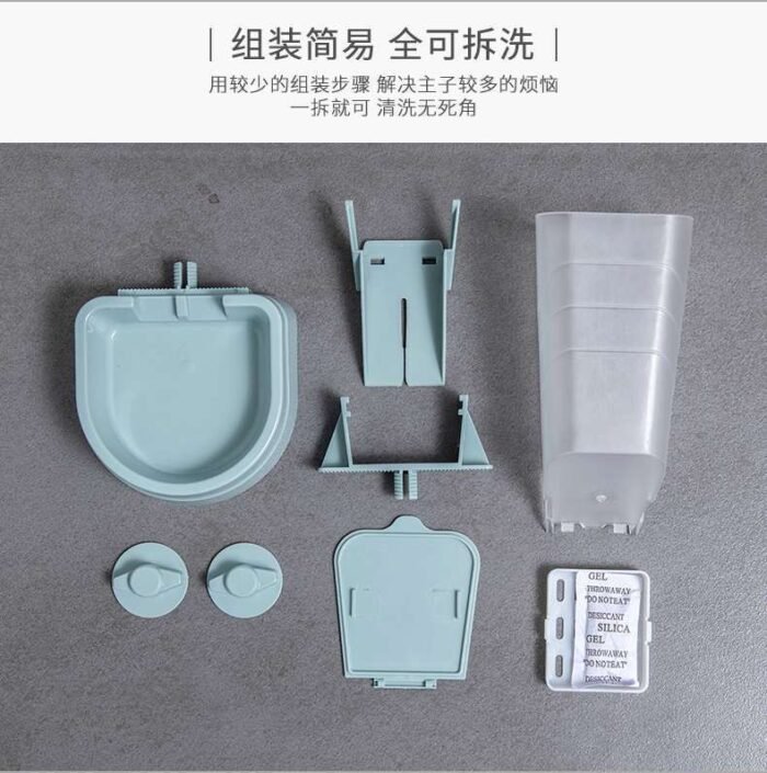 宠物自助喂食器饮水器防打翻易清洗牢固自助方便防黑下巴宠物自助