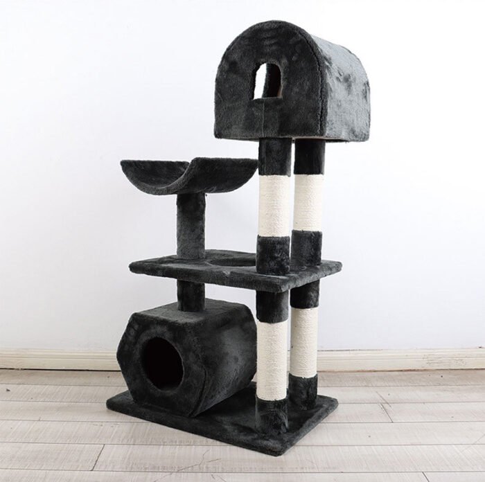 灰黑色简约多用途猫爬架猫咪磨爪娱乐睡觉用猫窝