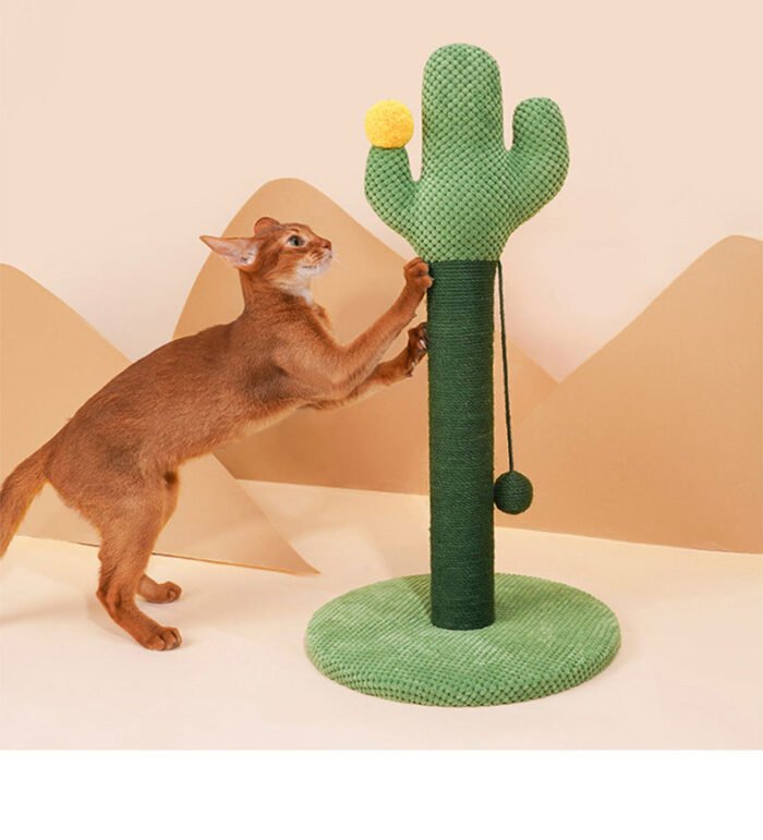 仙人掌猫抓板猫咪玩具猫抓板立柱式猫抓板攀爬柱猫咪自嗨解闷玩具