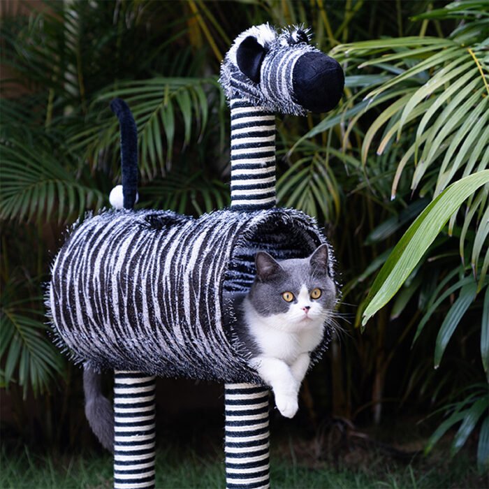 斑马猫爬架猫咪休息玩具猫咪玩具猫爬架猫猫解闷娱乐玩具