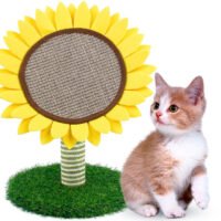 向日葵猫抓板猫咪玩具猫抓板柱立式磨爪器自嗨解闷玩具用品