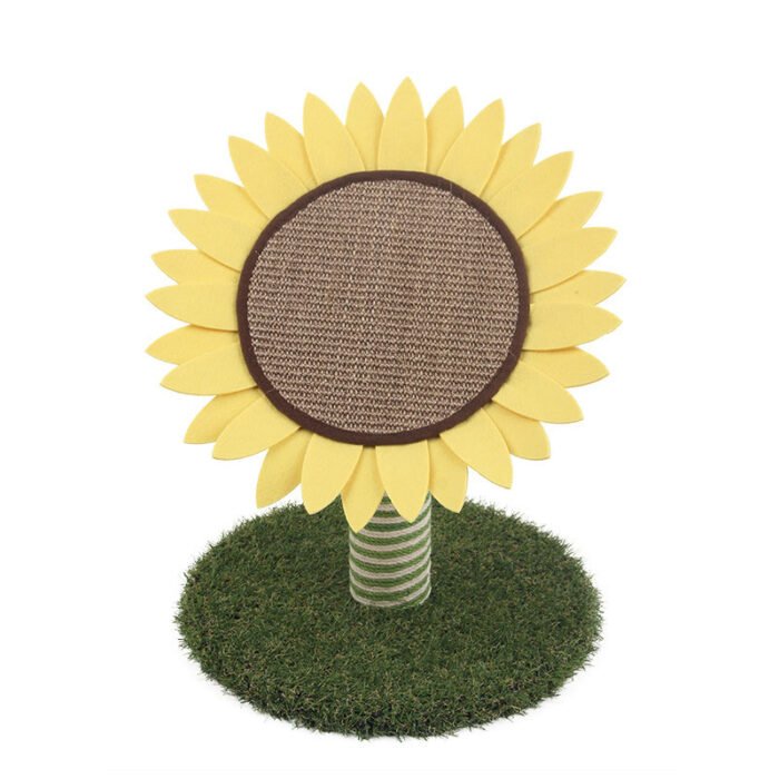 向日葵猫抓板猫咪玩具猫抓板柱立式磨爪器自嗨解闷玩具用品