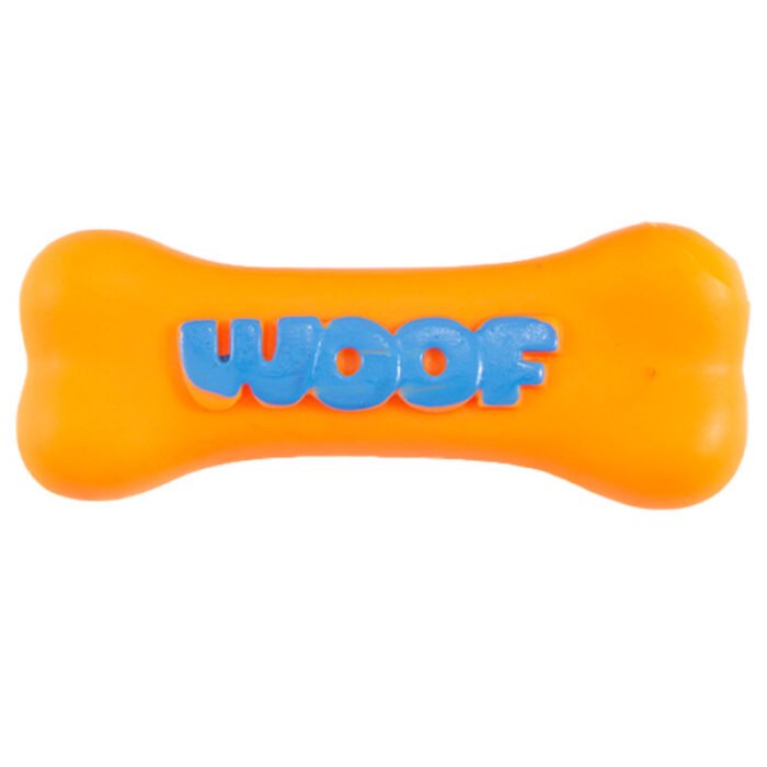 宠物玩具狗骨头搪胶骨头发声玩具耐咬耐磨磨牙洁齿互动训练玩具
