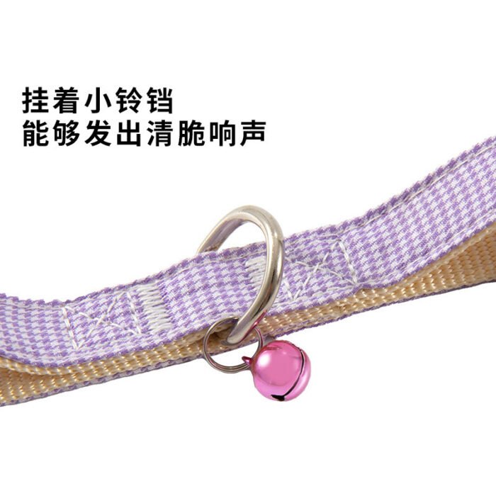 宠物用品胸带易清洗耐用牢固亲肤带有小铃铛方便寻找宠物胸背宠物