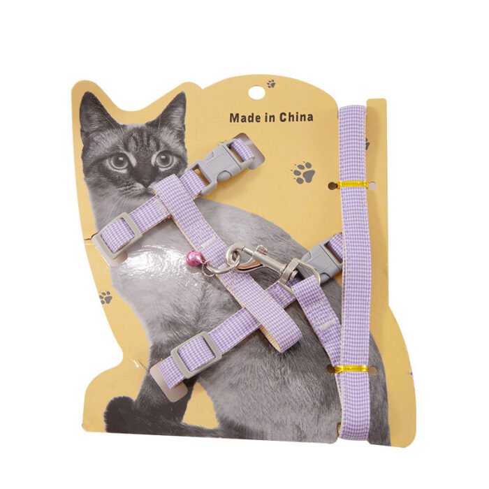 宠物用品胸带易清洗耐用牢固亲肤带有小铃铛方便寻找宠物胸背宠物