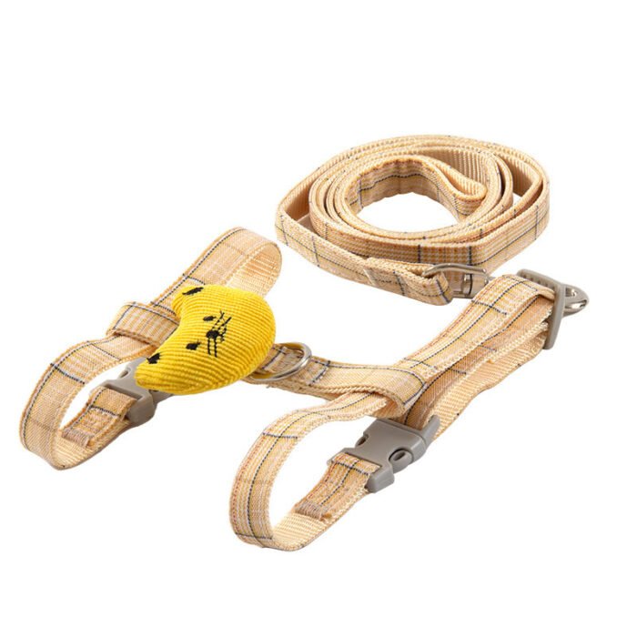 宠物牵引猫咪工字可爱卡通风格背牵引绳猫咪牵引绳